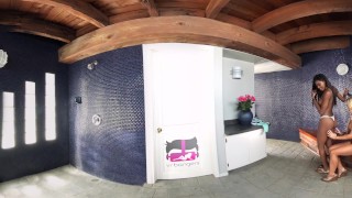 VR Bangers - [360°VR] Two Lesbians LICKING Each Other before SKINNY DIPPING