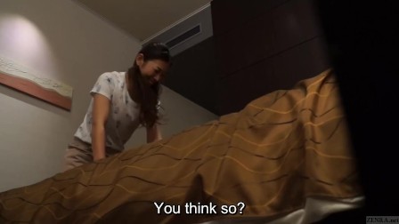 Japanese hotel massage gone wrong Subtitled in hd