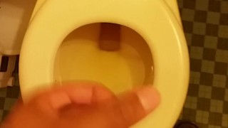 Jerkin it inthe bathroom on a late night