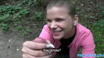 Preview 7 of Publicagent Innocent Looking Teen Fucking In The Woods