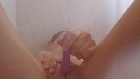 Shower,toy and orgasam