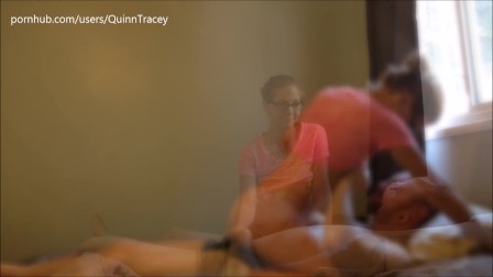 Cock Worship (69, blowjob, Face Sitting, Cumshot)--QuinnTracey