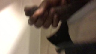 Almost caught Jerking off In work Bathroom