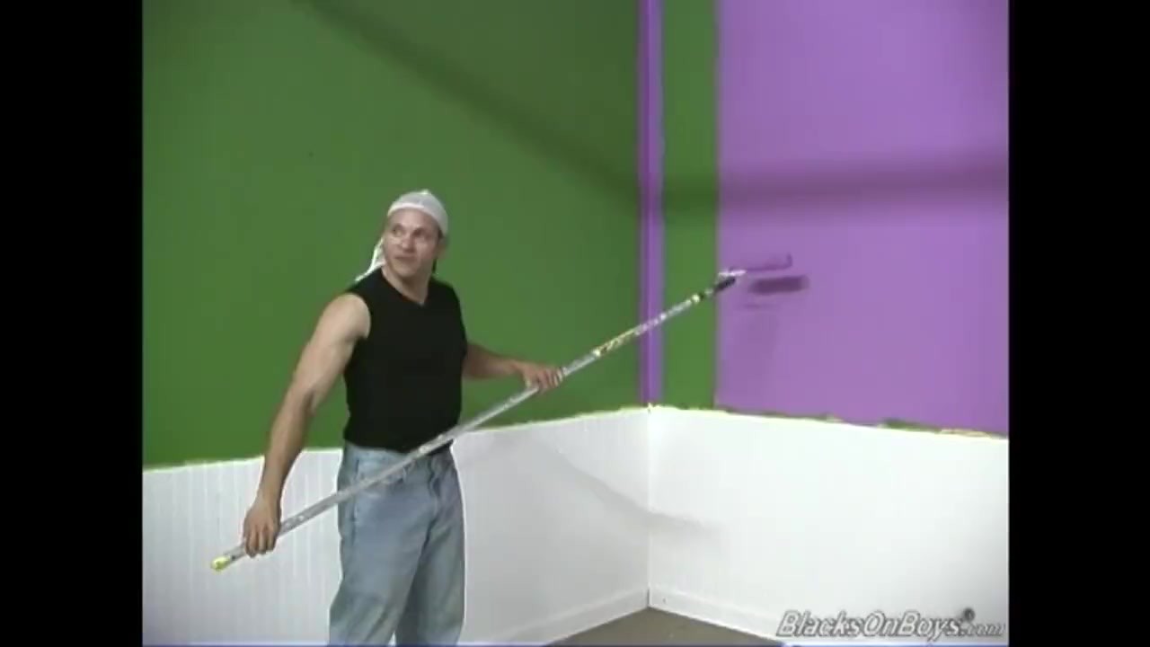 Muscular white guy gets banged by two black thugs
