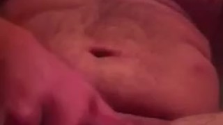 Stroking my big cock with huge cum shot