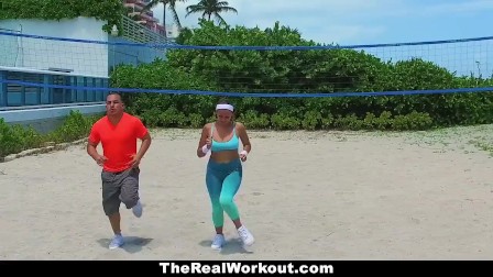 TheRealWorkout - Big Titty Babe Gets Fucked By The trainer