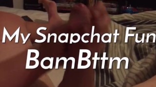 Snapchat Fun: Riding My Dildo Massive Self Facial Cum
