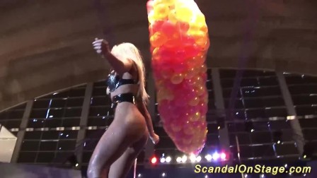 busty milf sex show on stage