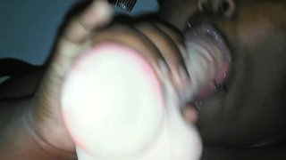 Playing with my dildo