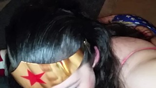 Wonder woman to the finish