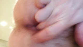 Playing with vibrating anal egg (just the end :))