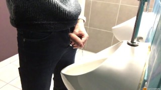 Imagine that you're a fly spying on me taking a piss