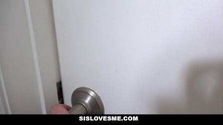 SisLovesMe - Creeping on StepSis In The Shower To Fuck