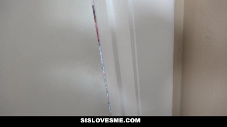 SisLovesMe - Creeping on StepSis In The Shower To Fuck