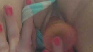 Big Tits Pink Dildo Squirt