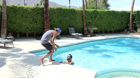 DylanLucas Hot Daddy Eats Young Ass in The Pool