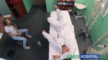Fake Hospital Doctor fucks patients tight pussy to cure his hangover