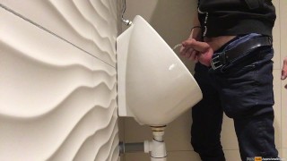 one boy - one urinal - one piss stream