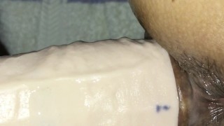 More Asian strap on fun