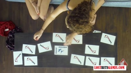Two teens Play a Strip Game That Is Certain to Get These Pussy Juices Flowi