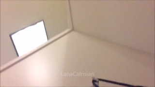 Sneaky masturbation session in a mall changing room part 2
