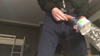 When your a boy and you need to pee but there is no urinal