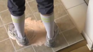 Goddess Dee Feet Stuck (Socks Peeled)