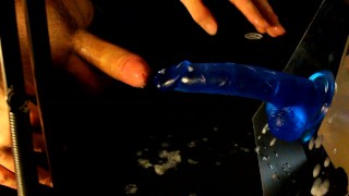 Frotting with My Dildo and CUmming Hard All Over It
