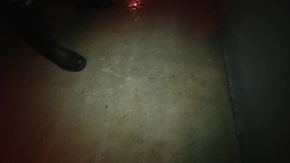 pissing in the corridor of Mineshaft-Berlin