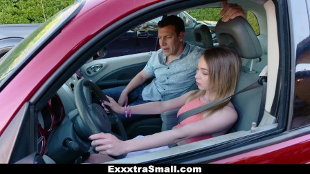ExxxtraSmall - teen Sucks Cock Gets Ass Fucked To Pass Driving Test