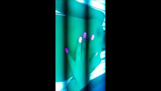 fingering on sunbed