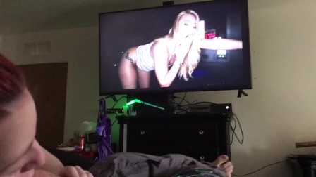 I woke up to her watching porn and sucking my dick...