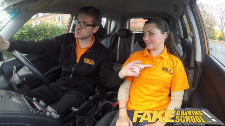 Fake Driving School Worst Driver Ever Get Fucked in the Car