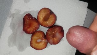 eat own cum from plum