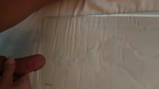 Big morning cumshot