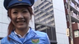 Subtitled Japanese public nudity miniskirt police strip