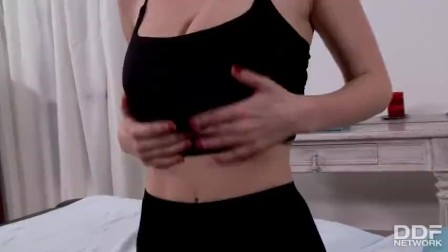Busty redhead Massage Therapist seduces her Sexy Blonde client