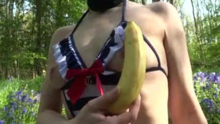 Petite Sailor Girl Slut Fucks Her Tight Pussy With A Banana - Littleandcute