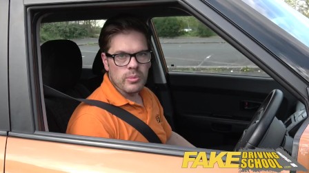 Fake Driving School lucky young lad seduced by his busty milf examiner