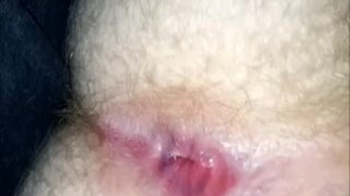showing off my hairy virgin hole and sticking a finger inside