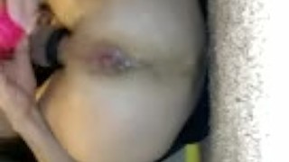 Big 9 inch dildo attempt and soft cock HARD cum