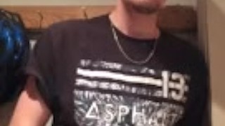 Jerking off in shed