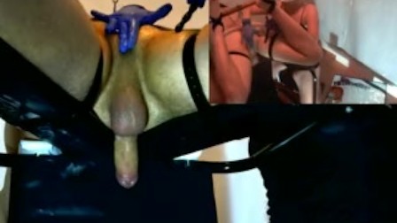Femdom Cock Milking with anal Play