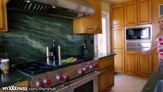 Cheating Mom Sucks off Step-Son to Shut Him Up!