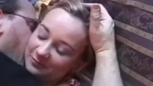 Young doggystyled retro amateur tits jizzed