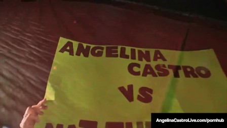 Cuban Hottie Angelina Castro Takes On Nat’s Big ebony Cock!