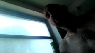 Angry jerking in the shower