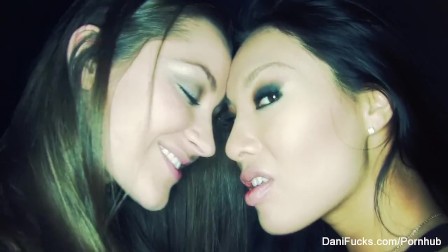 Lesbian anal play with Dani Daniels and Asa Akira