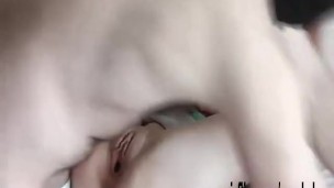Double fisting slutty teens wrecked pussy