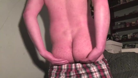 Ass in your face Cumshow! Butt shaking in boxers/Cumming in my hand!